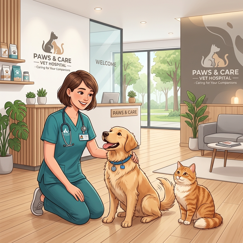 Veterinary Clinic Illustration